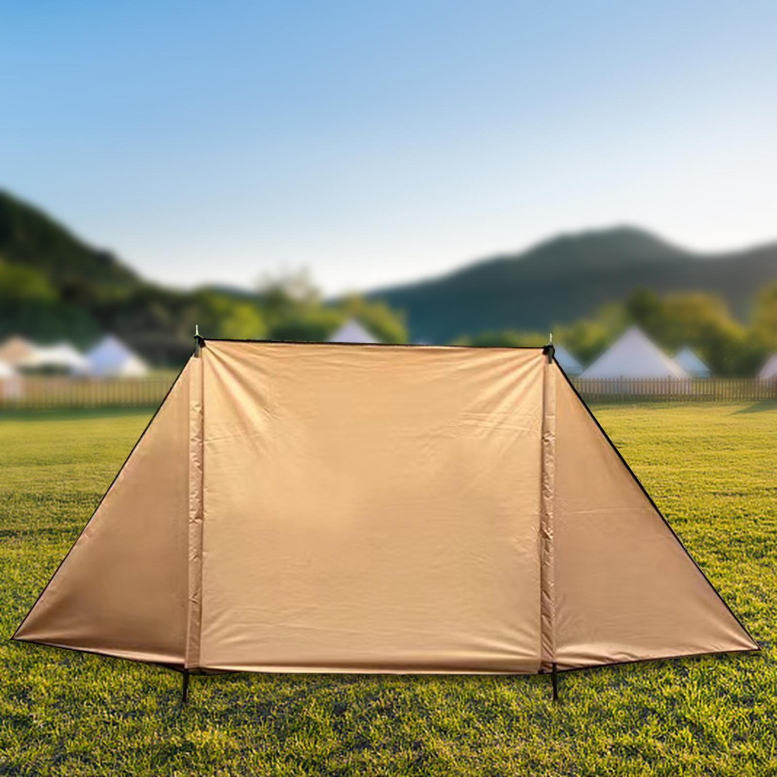 

Открытая ветрозащитная печь, палаточная печь, ветрозащитное укрытие, печь, экран конфиденциальности для пеших прогулок, барбекю, Triangle 450cmx140cm хаки