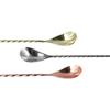 Long Handle Bar Teadrop Spoon Spiral Pattern Coffee Spoon Bartender Tools Mixing Spoon  Tea