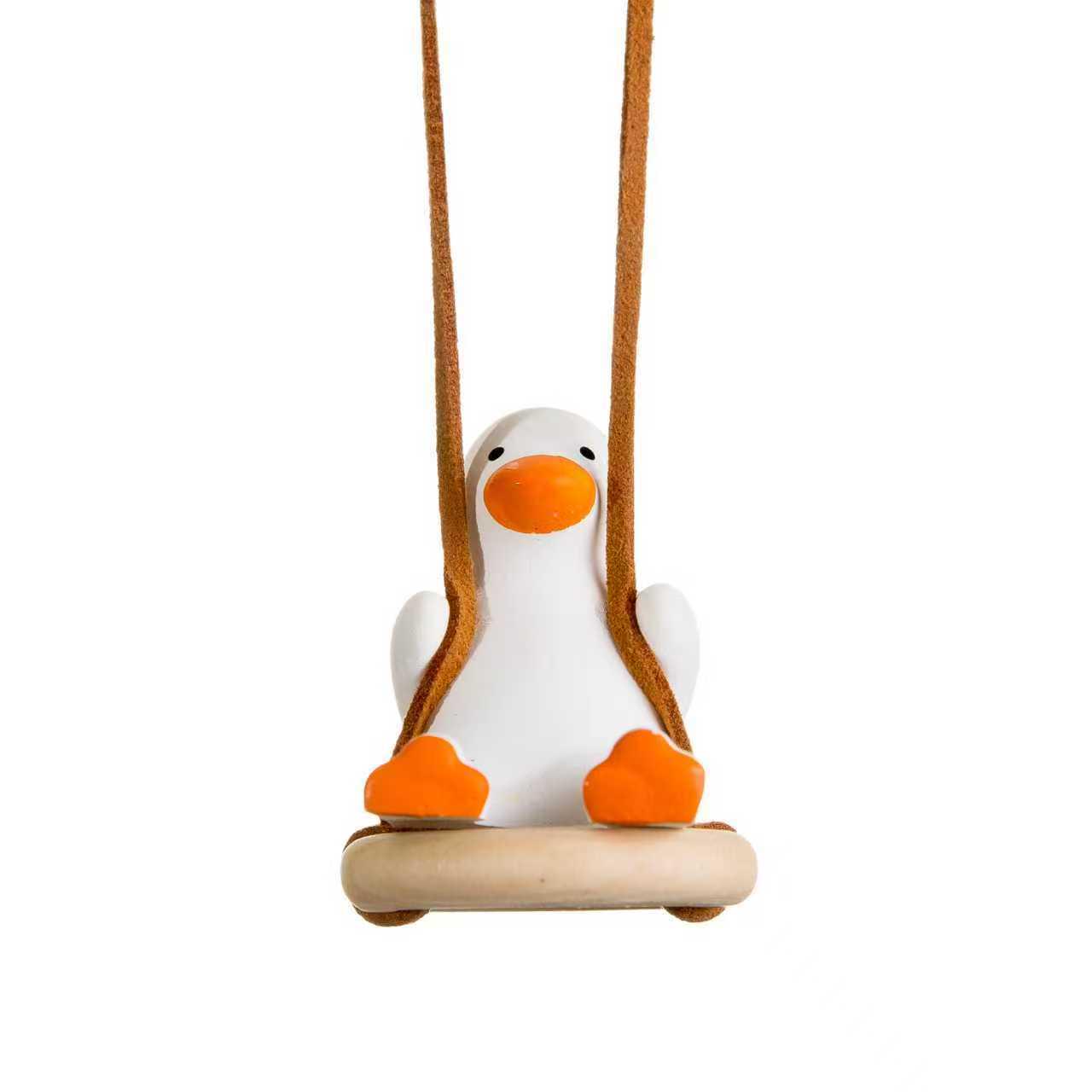 

Car-Mounted Trendy Yellow Duck Swing Pendant - Cute Cartoon Interior Decoration