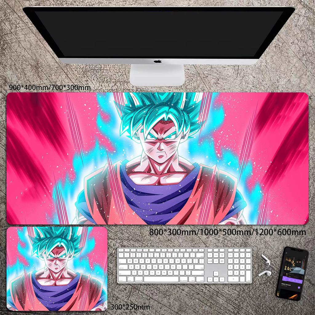 Skórzana podkładka pod mysz do biura Wysoka rozdzielczość Drukowanie Dragon Ball Mata na biurko Uroczy Son Goku Zablokowana krawędź Duży Pogrubiony Mata na biurko komputerowe Podkładka do pisania Klawiatura