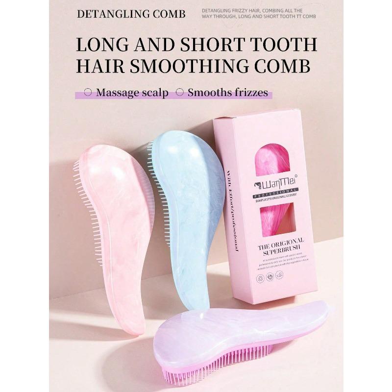 1pc Magic Detangling Hairbrush Soft Scalp Massage Comb Anti-Static Gentle Grooming Brush Salon Hair Styling Brush,Hair Comb Scalp Massage Comb