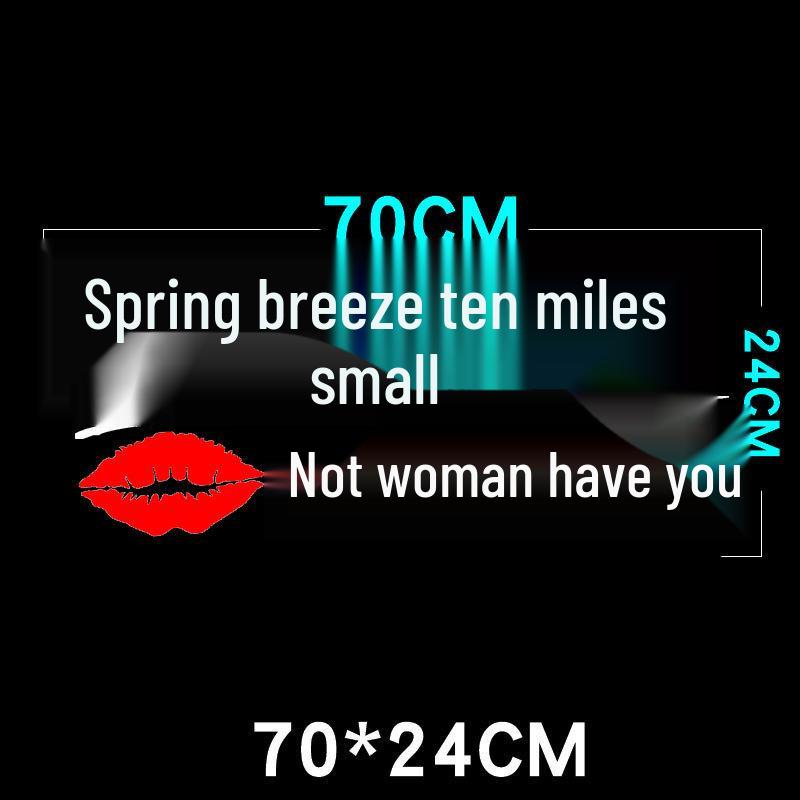 Creative Personality Reflective Car Door & Rear Window Sticker: 'A Wise Man Speaks Little'