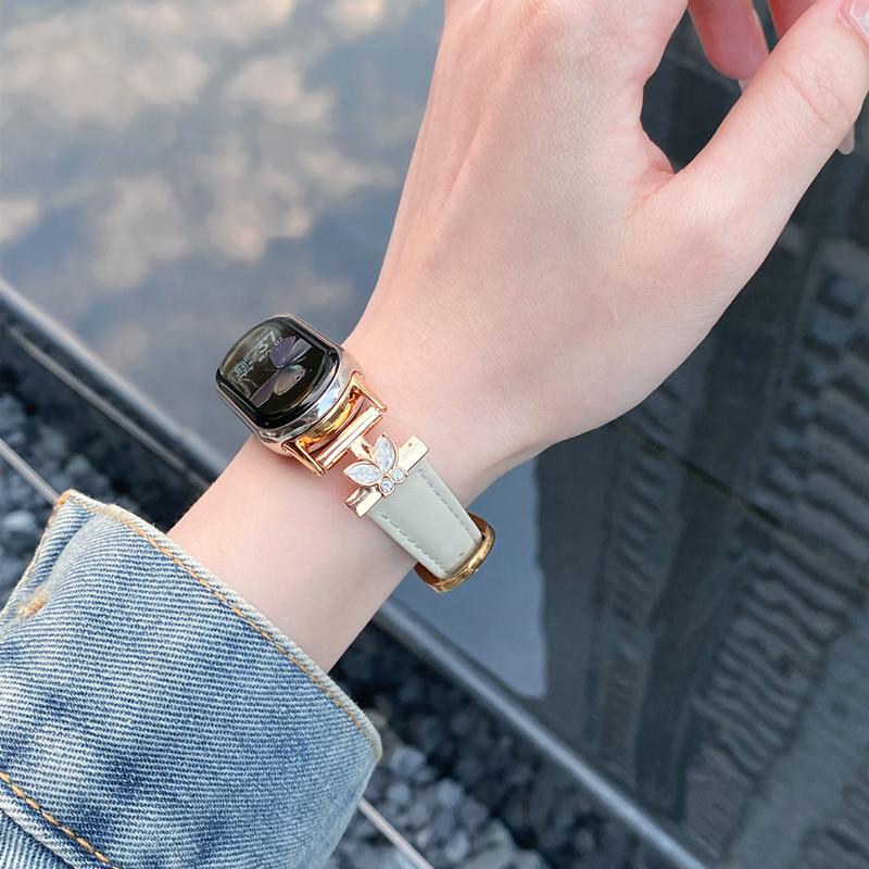 Luksusowy skórzany pasek do paska Xiaomi Mi Band 9 Wymiana paska wielokolorowego do paska Xiaomi Mi Band 8 Bransoleta Correa