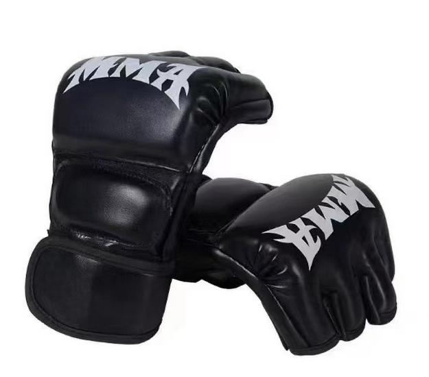 Adult & Children's Half Finger Boxing Gloves for Professional Training, Sanda, Muay Thai, UFC, and Punching Bag.