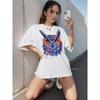 Summer Round Neck Animal Pattern 3D Print Top Fashionable Casual Short Sleeved Women's T-shirts