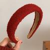 Hochwertiges rotes Neujahrs-Haarband für Damen, Retro-Haarspange, Weihnachts-Haarband Haarschmuck