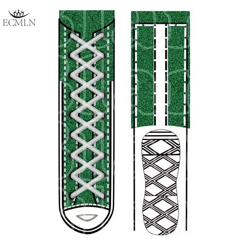 

Trending Online: Quirky Realistic Breathable Comfortable,and Antibacterial Canvas Shoes and Socks one size зелений