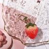 Interior Accessories Simulation Fruit Strawberry Keychain Bell KeyRing Jewelry Gift Keyrings