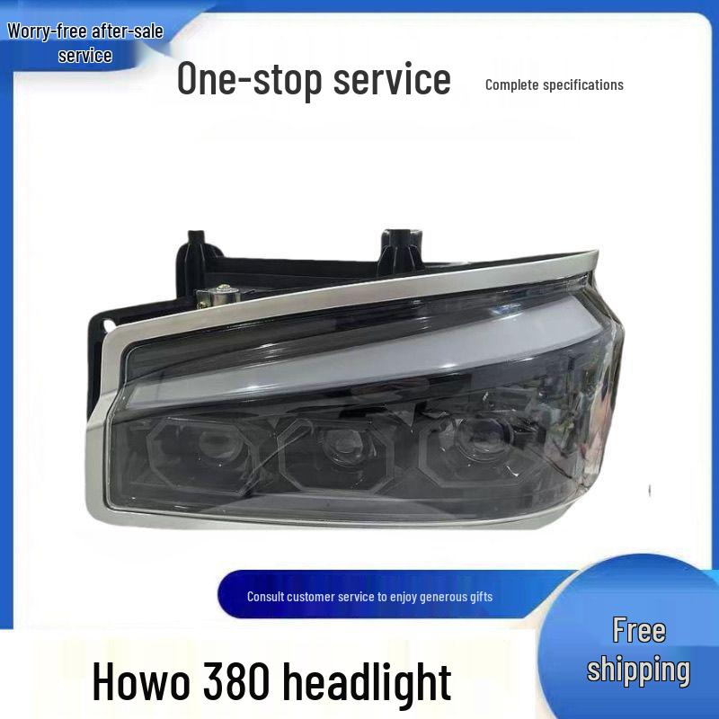 Sinotruk Howo Headlight: LED Modification for 380 and 336 Models with Double Lens Matrix LED