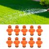 10Pcs Quick Connect Hose Connector ABS Plastic 2‑Way Hose Nipple Hose Accessory Outdoor Watering