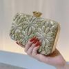 Floral Diamond Evening Bags Luxury Chain Shoulder Crossbody Bags Party Wedding  Clutch Ladies Elegant Purse Handbags
