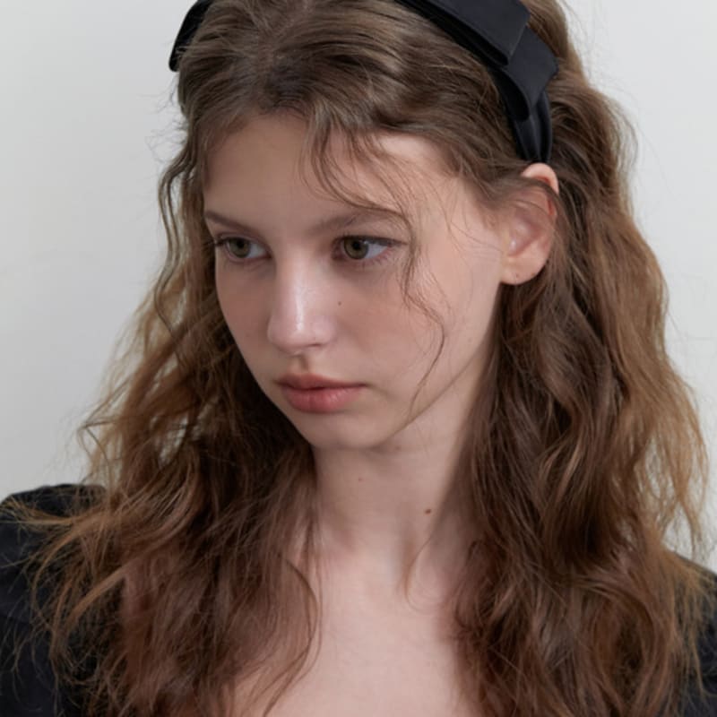 

KINDABABY блестящий двойной ленточный ободок black