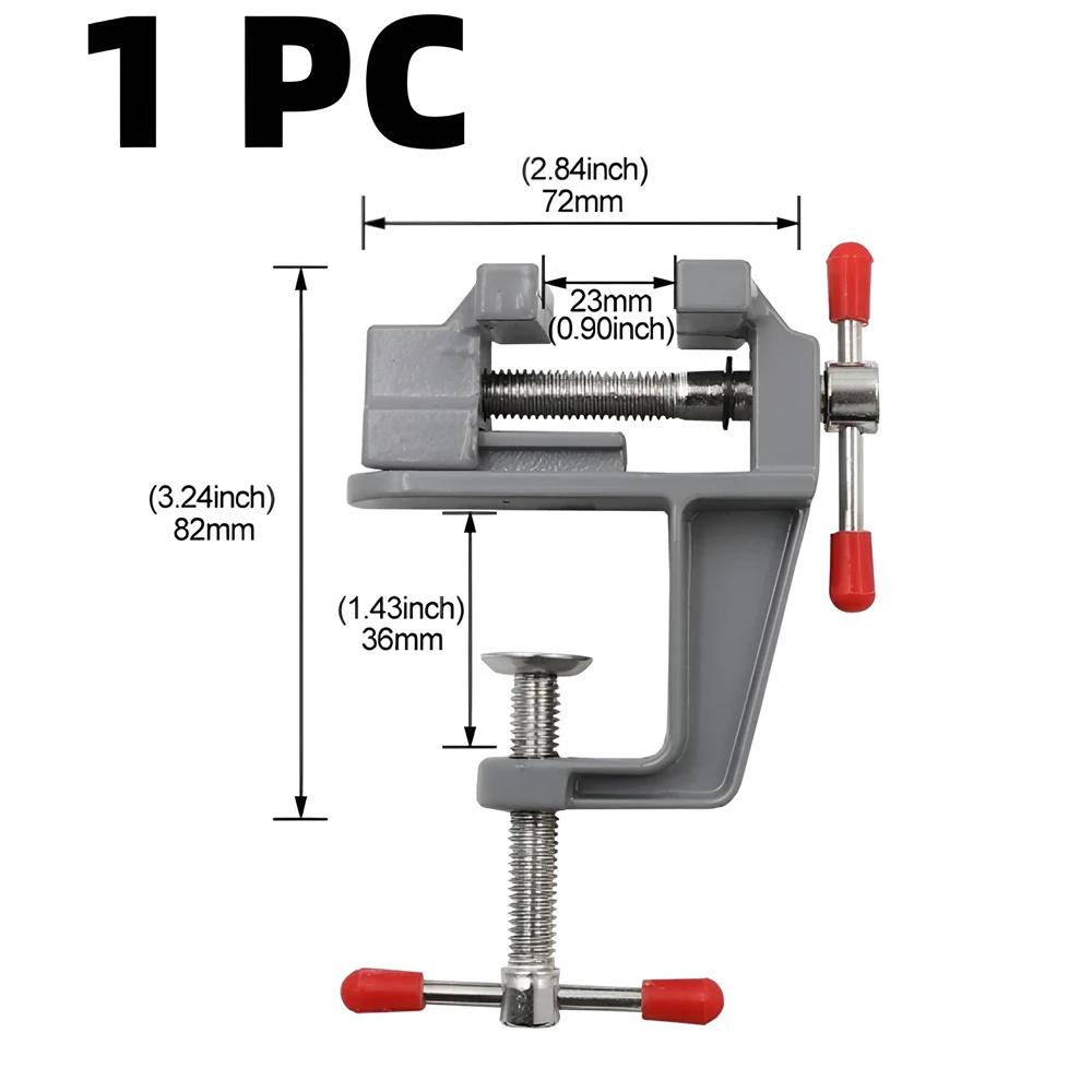 

Mini Table Clamp Small Bench Vice Aluminum Alloy Clamp On Table Flat Pliers For Jewelers Hobby DIY Craft Mold Fixed Repair Tool