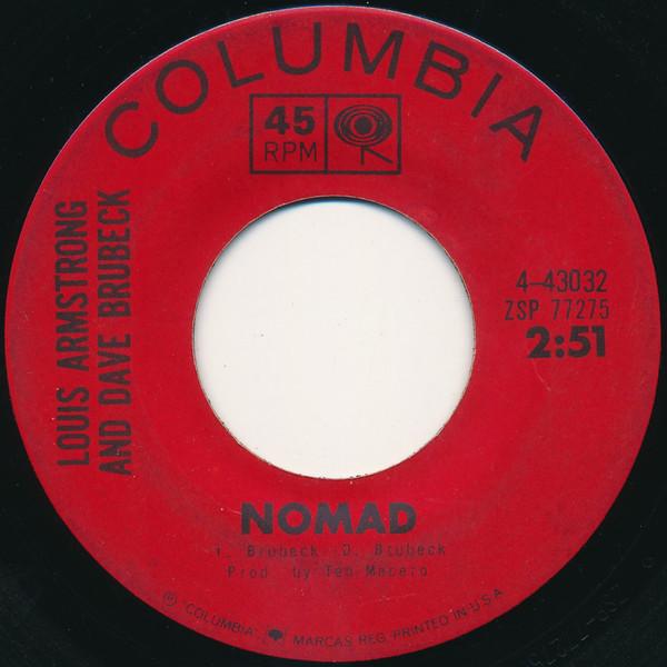 7inch Record LOUIS ARMSTRONG DAVE BRUBECK Nomad Summer Song 443032 COLUMBIA 1964 US Jazz Used