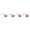 100Pcs Carbon Brushes Replacement Kits Fit for Automotive Electronic Fan Motor J435A 9x8x13.5mm