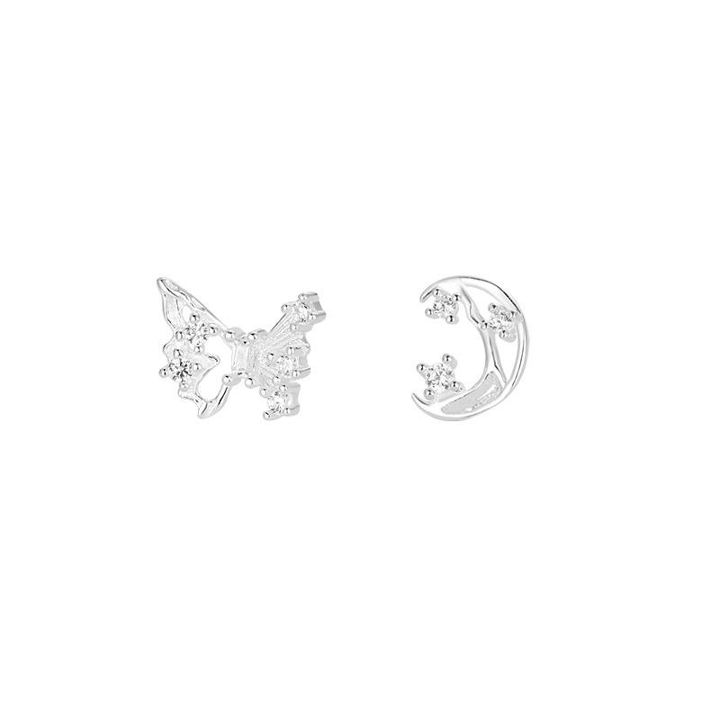 

Simple Bow Moon Earrings Feminine Niche Design Fashion Earrings