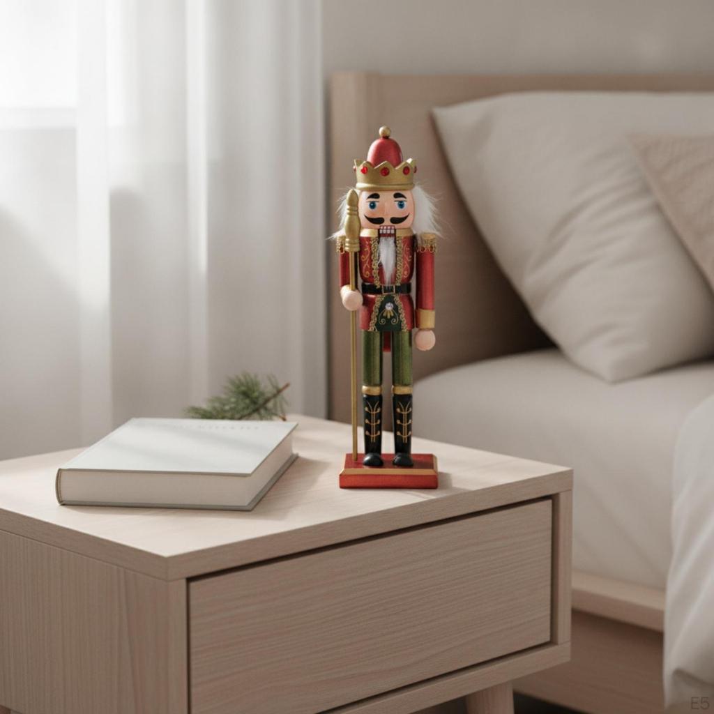 Nussknacker Soldat Traditionell Holz Klassische Statue für Sammler, Weihnachtsdeko,
