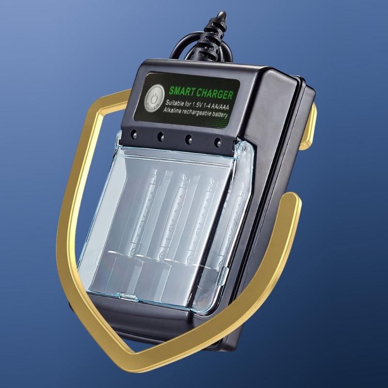 Alkaline Battery Charger 1.5V 4 Slots Digital Charging Circuit for Multiple Reusability and Friendly Electronics Power