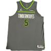 X NBA Collaboration Timberwolves Edwards Soft Comfortable Skin-Friendly Basketball Jersey Men Jersey Smoke-Gray DQ0174-060