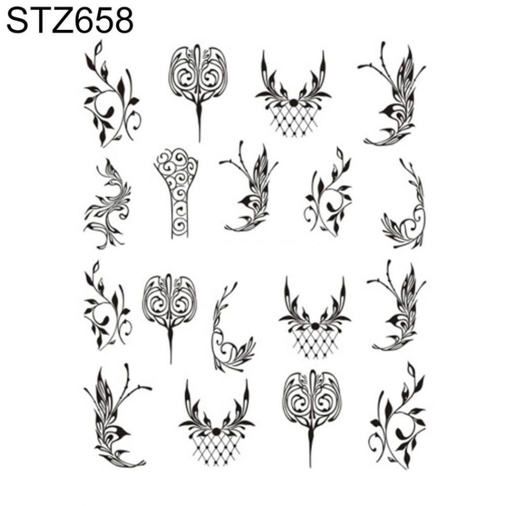 Floral Print Nail Decals Nail Art Decor Gel Polish Animal Sticker Manicure Foils