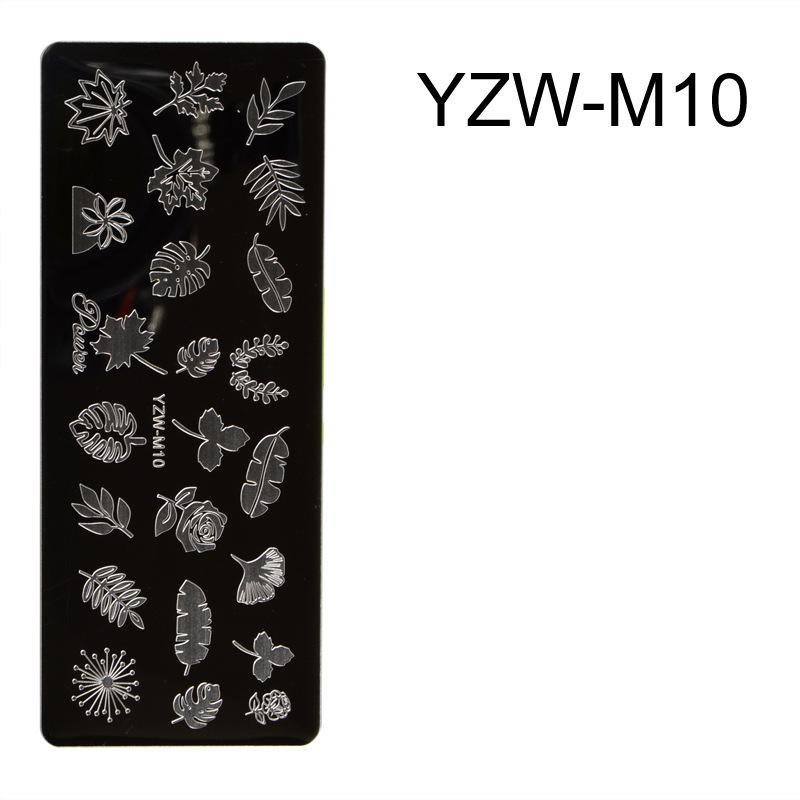 Nail Art Rectangle Printing Plate Printing Nail Polish Steel Plate Template Printing Transfer Printing Diy Seal Printing Plate Tool