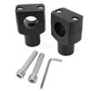 1 Pair Universal 1 inch 25mm Aluminium Black Chrome Motorcycle Handle Bar Mounting Cafe Racer New Handlebar Risers Clamp