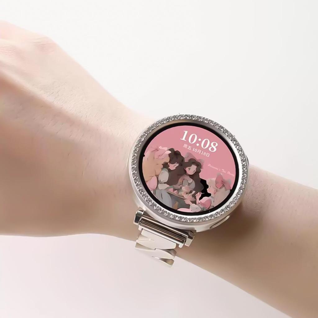 Bling PC Hollow Case Frame for Huawei Watch GT6 41mm Diamond Crystal Bumper Protector for GT6 41mm Shell Tools Accessories