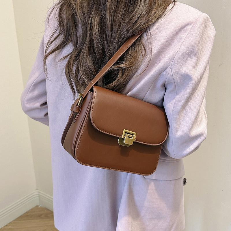 Chic Street Style Pu Leather Shoulder Bag For Women 2024 Fashion Forward Crossbody Purse