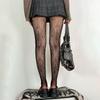 Y2K Gothic Hollow Out Pantyhose Women Summer Lolita Bow Knot Sexy Fishnet Stockings Spicy Girl Sexy Thin Ins Tide Lace Tights