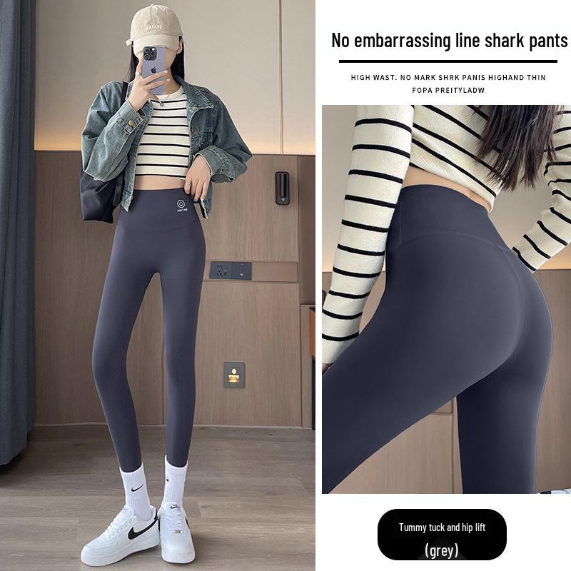 No Embarrassment Women's Fleece-Lined Slimming Yoga Pants - Plus Size, Autumn/Winter Thickened Leggings