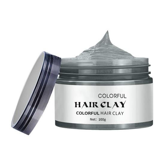 Crème de teinture capillaire jetable, 100ML, plantes naturelles colorées, lavable, sûre, pour hommes et femmes, coiffure instantanée, coloration temporaire, cire, boue