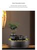 Ceramic Flowing Water Fountain: Wealth-Attracting Desktop Ornament for Living Room & Office Decor