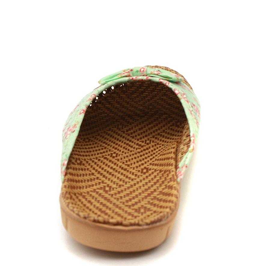Summer Linen Woven Breathable Couple Slippers Home Indoor Non-slip Platform Slippers