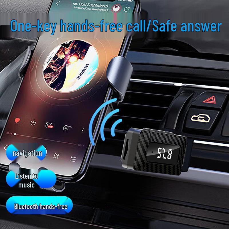 Wireless Bluetooth FM Transmitter & Audio Adapter for New Cars