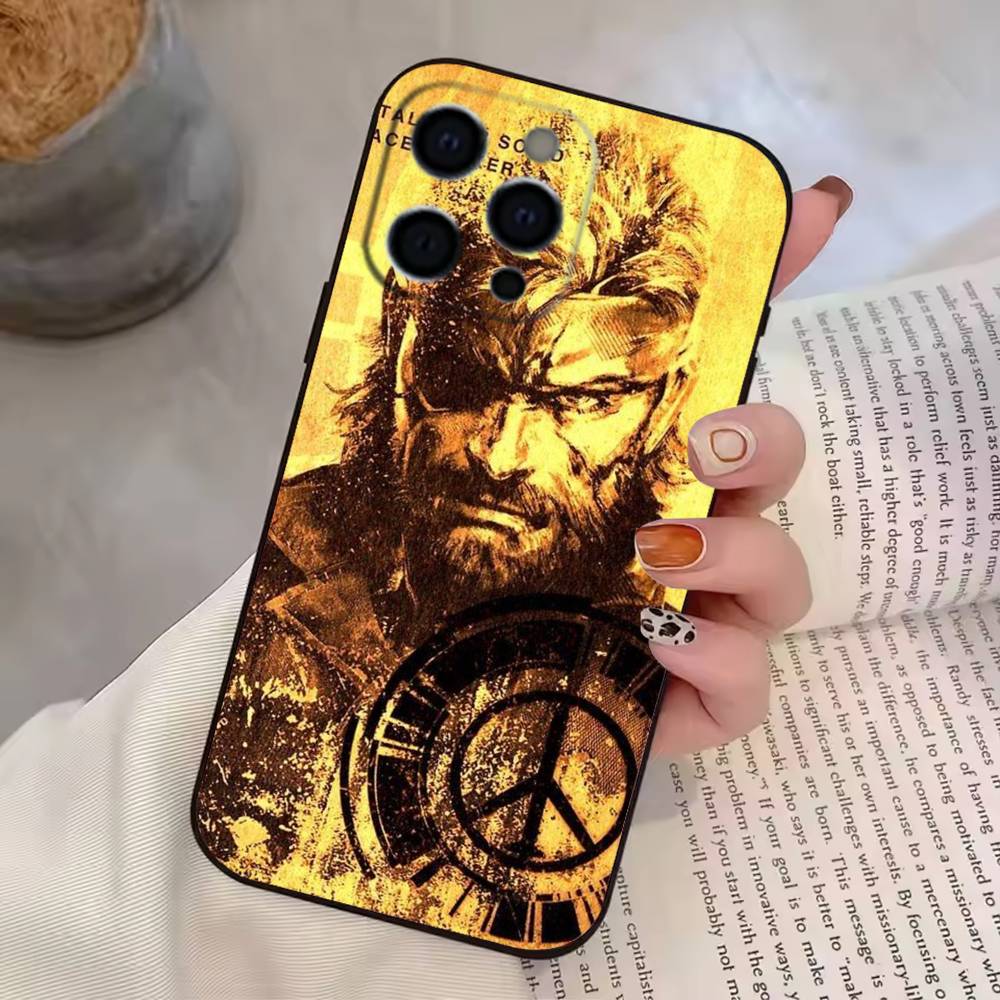 G-Game Metal Gear Solid Phone Case For iPhone 17, 16,15,14,13,12,11 Plus,Pro Max, Others Soft Black Cover