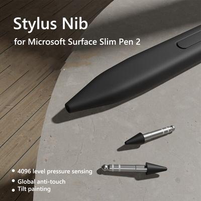 2pcs Stylus Pen Tip Replacement 2.5cm Capacitive Stylus Tip Accessories High Sensitivity for Microsoft Surface Slim Pen 2