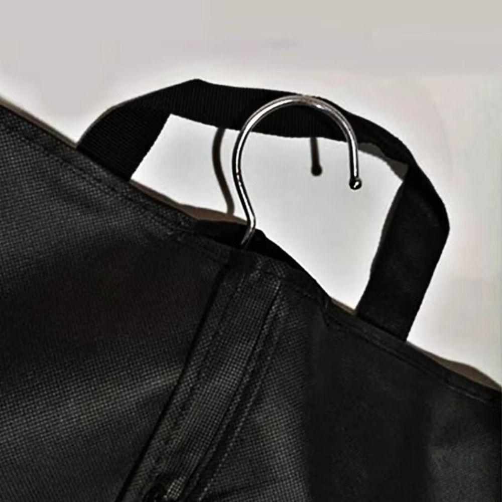Foldable Garment Bag Black Clothing Dustproof Cover Storage Suit Storage Bag Travel