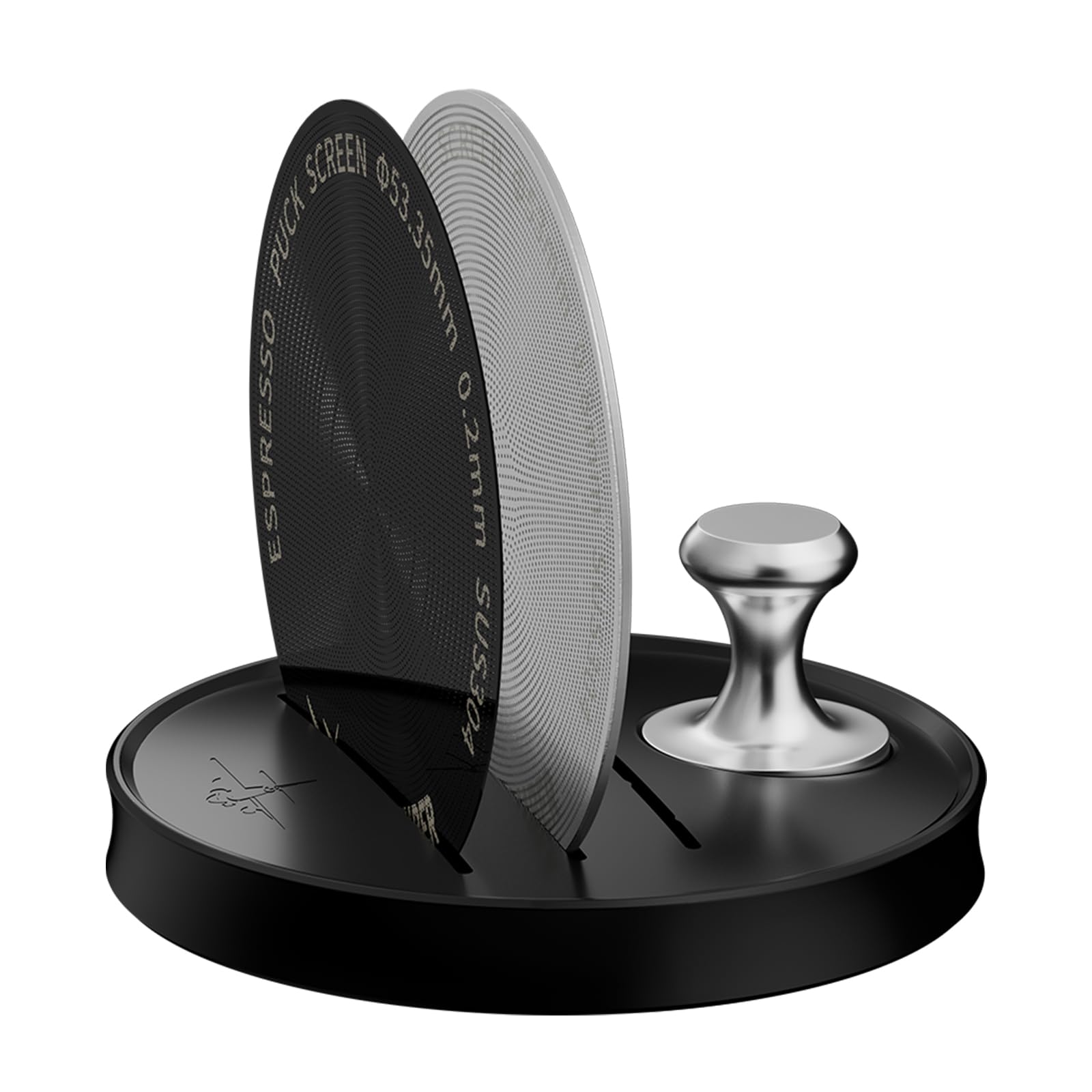 

MHW-3BOMBER 2-Piece Espresso Filter Pack Screen, Compatible with 53mm54mm Portafilters, Reusable Filter Screen, 53.35mm, SUS304 0.2mm + 0.8mm +