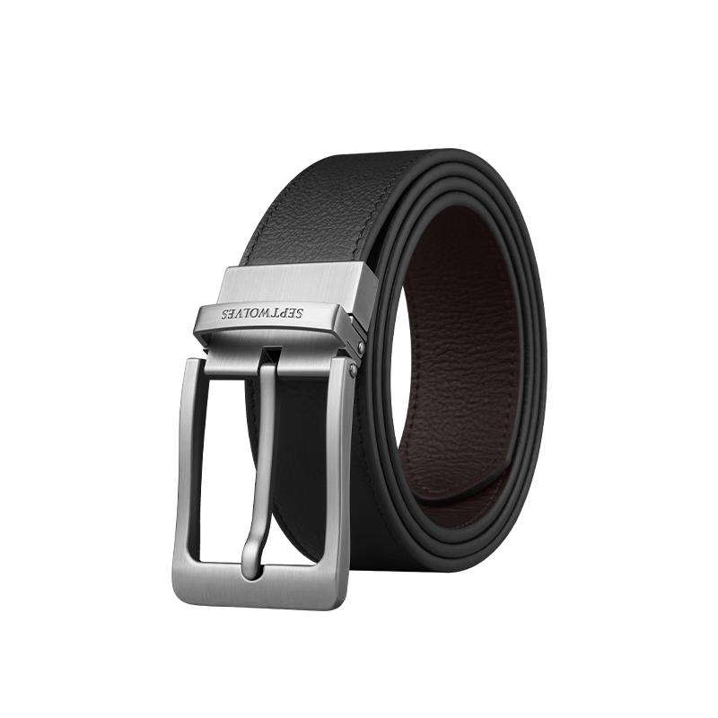 

Qipilang Men s Genuine Leather Pin Buckle Belt 120cm