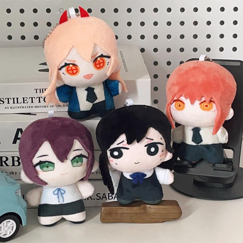 10cm Higashiyama Kobeni Cosplay Mini Plush Doll Pendant Chainsaw Man Stuffed Toy For Anime Fans