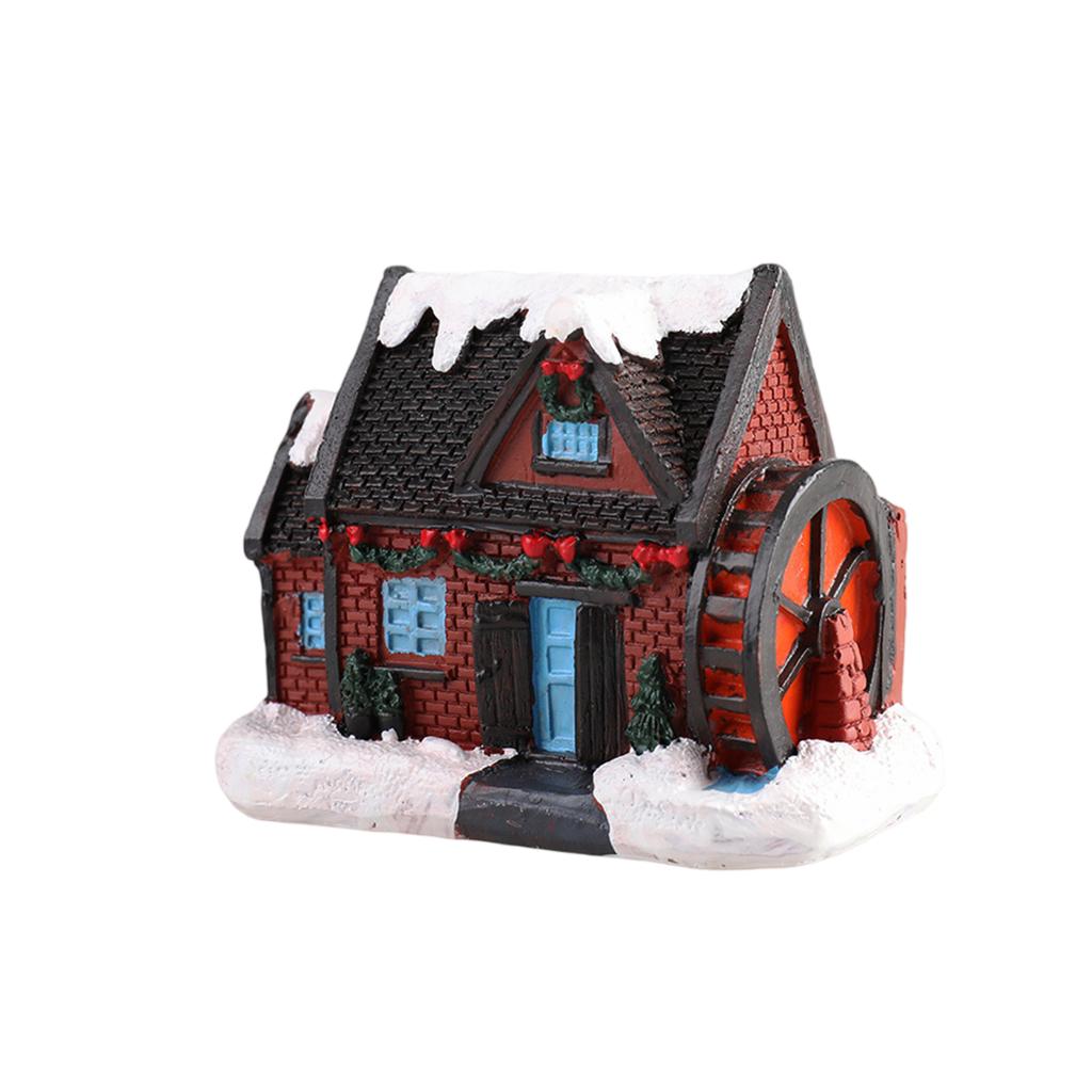 Vánoční vesnička LED Osvětlené vesnické domky, Vánoční vesnička kolekce Vnitřní pokojová dekorace Sběratelské budovy