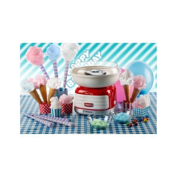 Machine à barbe à papa - Ariete Party Time - modèle 2973ROUGE - Consommation 450W - Rouge - Vintage