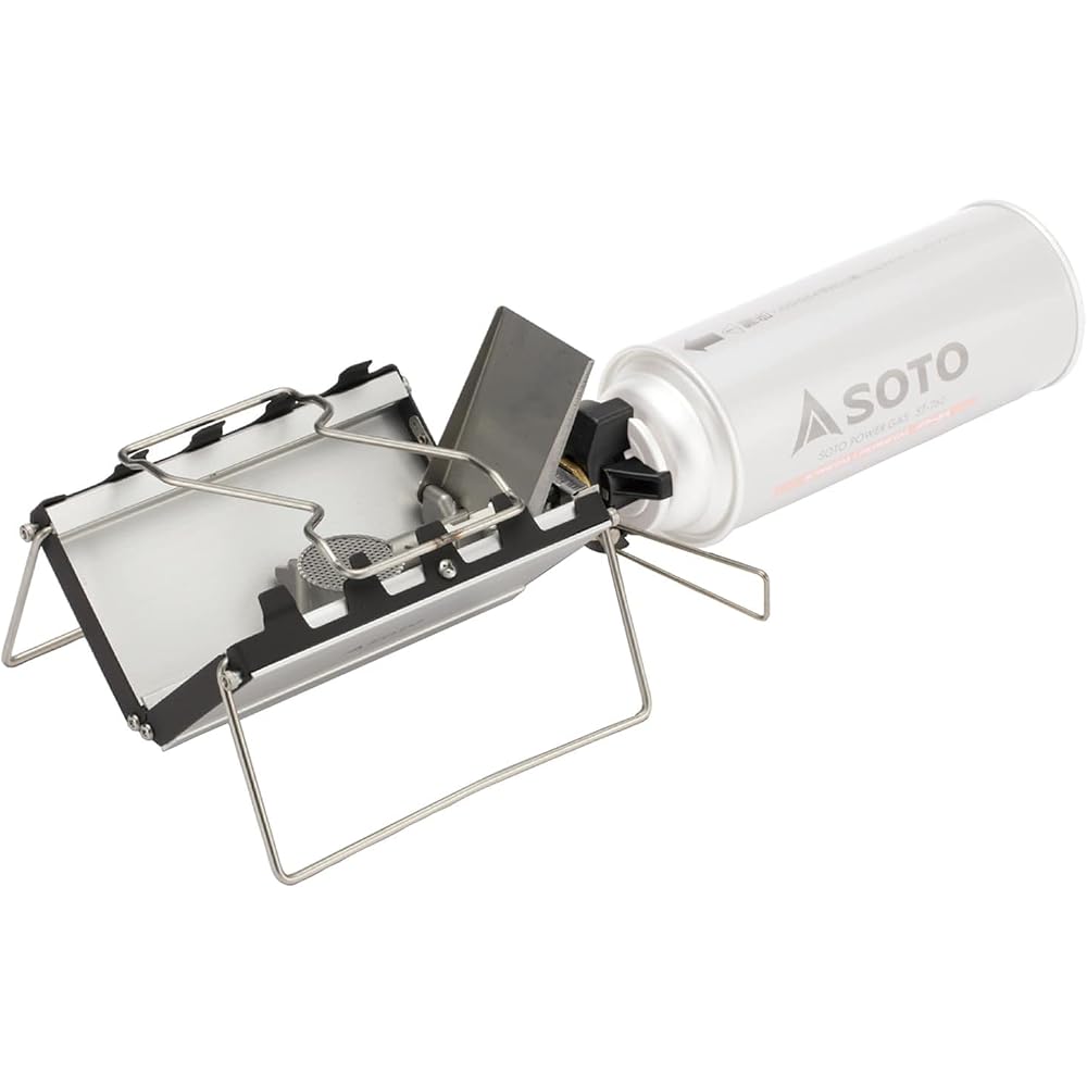 SOTO ST-320 Single Burner Ultra Slim 2.5cm Thickness with Storage Case for Solo Camping and Touring Stove