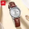OPK Brand Women's Watch Fashion Double Calendar Quartz Waterproof Night Light 6002