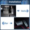 ABSOPRO 1 Set Manual Footrest Pedal Footrest Pedal Footrest Dead Pedal Pad Covers for Peugeot 208 Stainless Silver Tone Covers, Pads, 2013-2018,