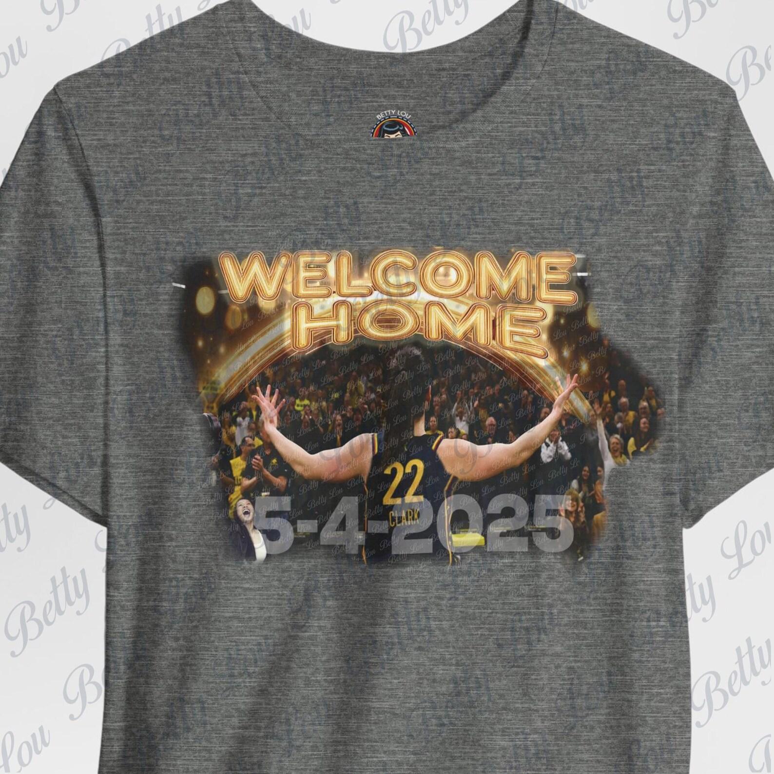 Caitlin Clark Indiana T-Shirt: Welcome Home Iowa Unisex Tee L