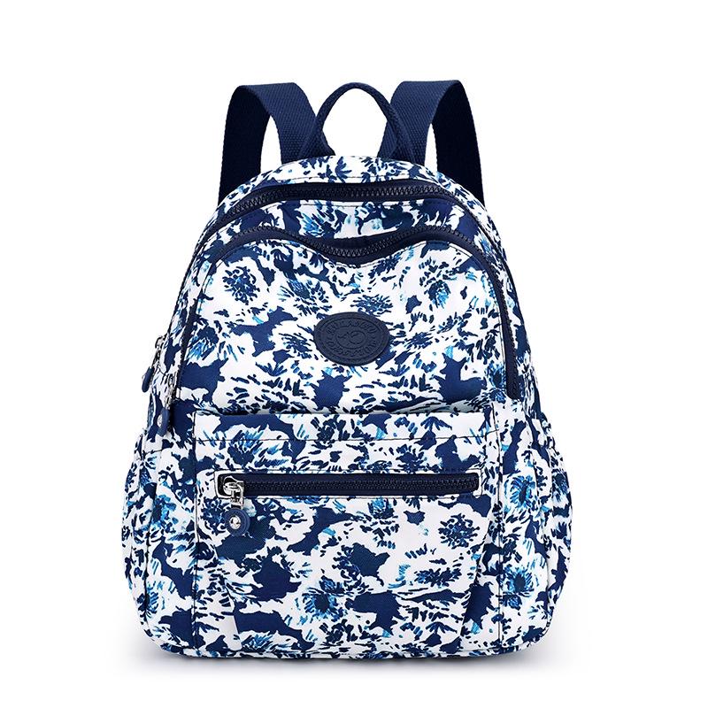 Korean Fashion Nylon Backpack for Middle-Aged & Elderly Women - Casual, Small, Travel-Friendly