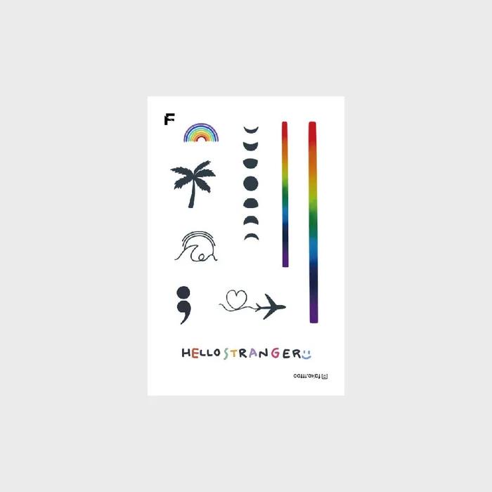 

Rainbow Tattoo Sticker