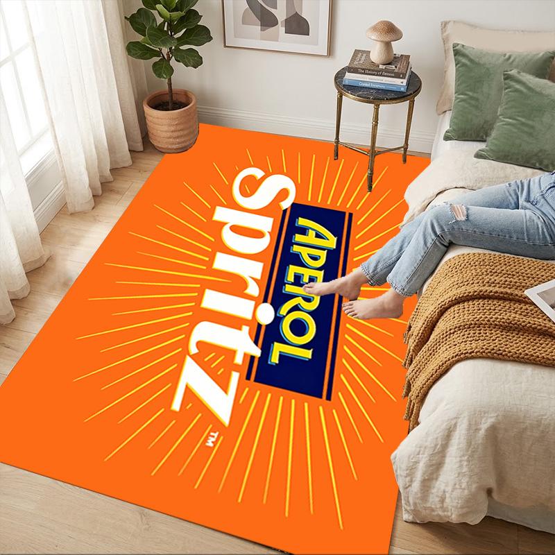 Aperol Spritz Living Room Nonslip Area Rug Soft Carpet For Bedroom Game Playroom Sofa Office Home Decor Doormat Christmas Gift C930931