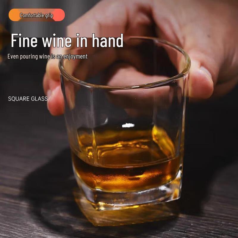 Jiwu Senlin Square Whiskey & Beverage Glass Set, 6-Piece